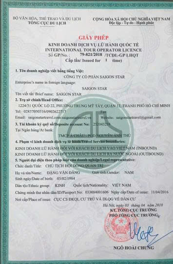 Chứng nhận - Công Ty Cổ Phần SaiGon Star